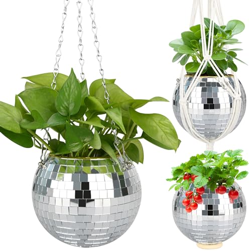 6″ Disco Ball Planter