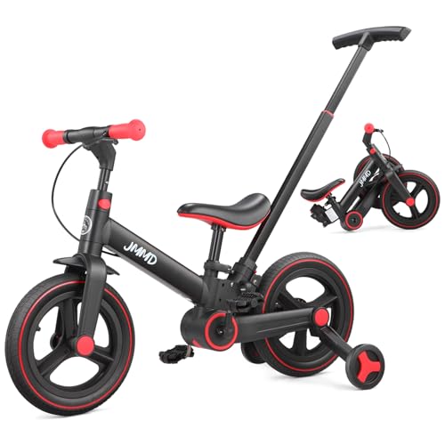 JMMD 6 in 1 Toddler Bike with Push Handle for Kids 18-60 Months,