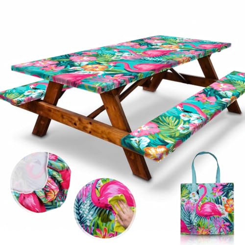 RNOONY 6ft Polyester Picnic Table Cover
